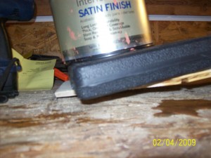 Finally bent right to the table top. It took about 20 minutes of steaming. 